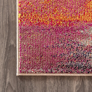 Contemporary Pop Modern Abstract Brushstroke Area Rug